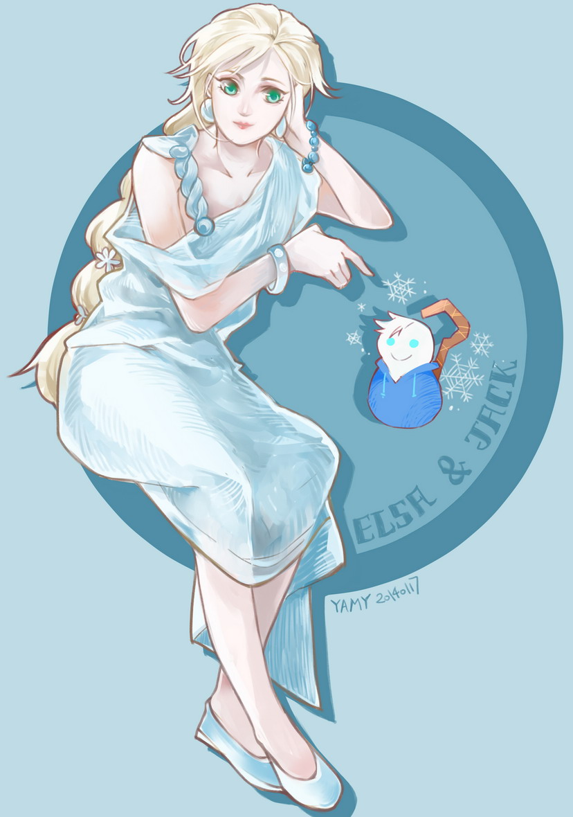 Elsa's new snowman by Yamygugu