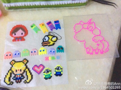 啦啦啦，第一次上图。。。@拼豆手作俱乐部