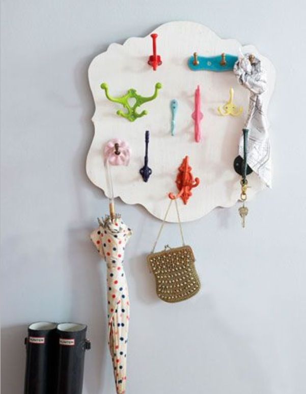 DIY Colorful Hooks