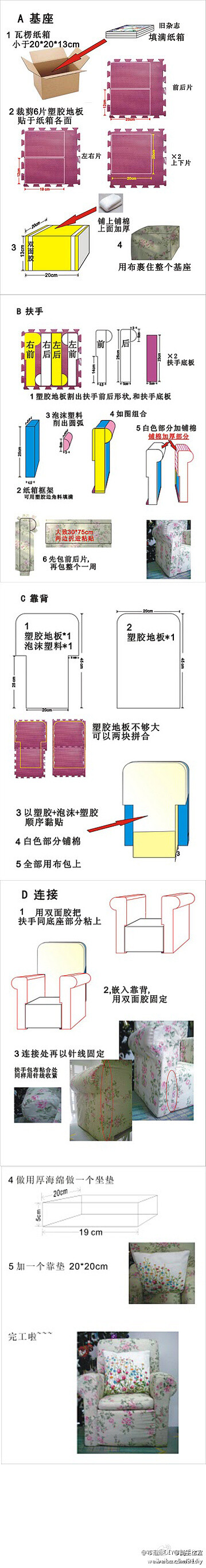 沙发制作方法教程