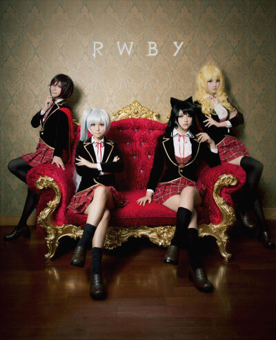 《RWBY》四人组信标学院校服版COS