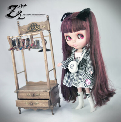 【1212】Zq娃用家具配件现货6分专用动物头衣架+复古衣帽架小布mmk az jb