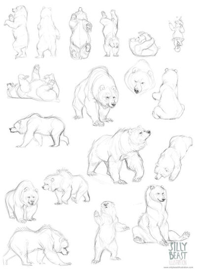 Bear concepts by Therese Larsson, via Behance