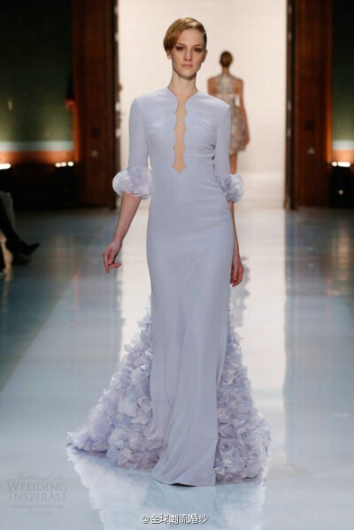 Georges Hobeika 2014 柔和馬卡龍色婚紗禮服系列.#婚纱#