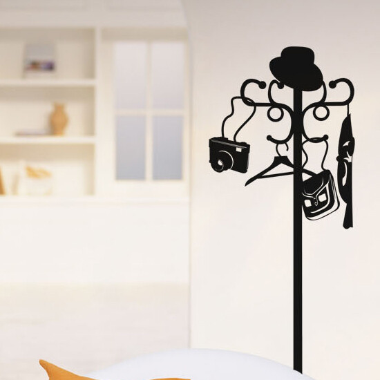 Coat Hange wallstickers 假挂衣钩卧室衣橱装饰背景 雅风墙贴纸