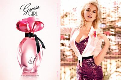 Guess的最新香水名为Guess Girl，前调：覆盆子、油桃、甜瓜、香柠檬 中调：巴西兰花、普罗旺斯金合欢、百合 尾调：澳洲檀香、马达加斯加香草