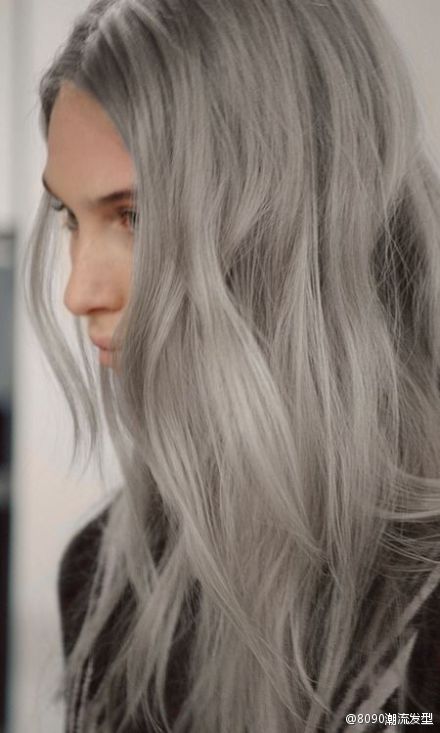 Grey hair，喜欢吗？（net）想学发型，请关注@8090潮流发型