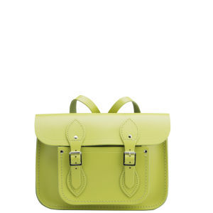 Cambridge Satchel Company 11 Inch Leather Satchel Backpack - Apple Green