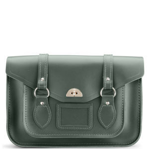 Cambridge Satchel Company Large Leather Shoulder Bag - Dark Olive255