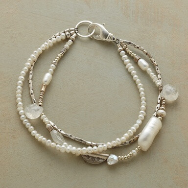 Multi strand white bracelet