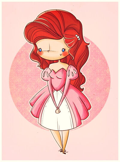 ariel in pink by ~agusmp on deviantART