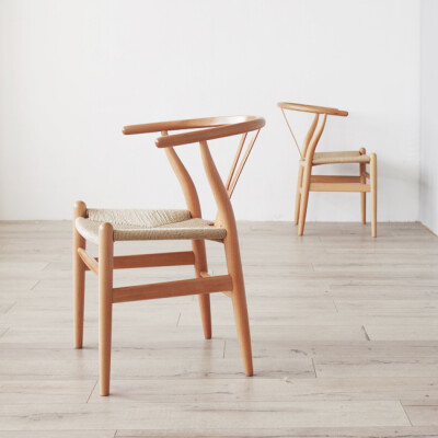 宜家无印良品风格北欧美式乡村日式LOFT实木餐椅叉骨椅Y椅