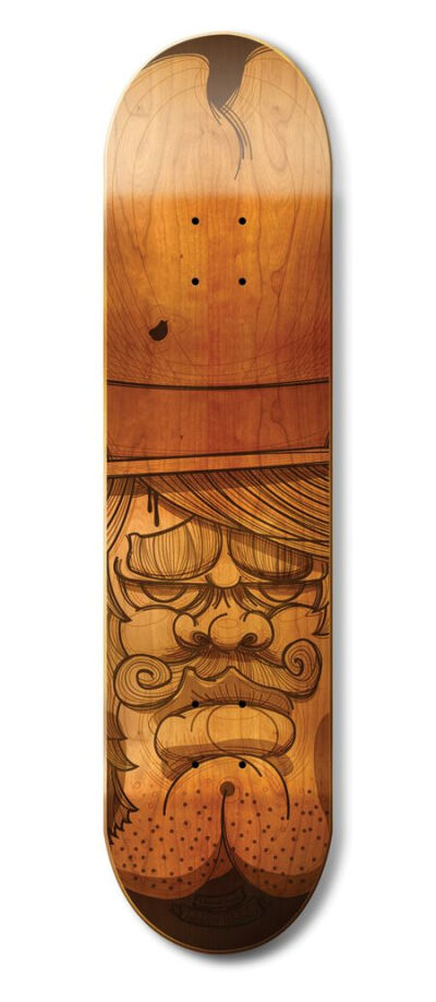 Another stunning skateboard illustration,