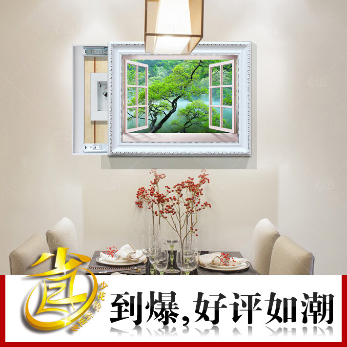 很清新的壁挂，喜欢他以窗户的方式让人们透视外面的风景，画面清新，印刷精美，颜色逼真。