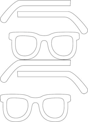 eye glasses template #free #printable #prop # photo