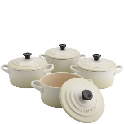 Le Creuset Set of 4 Almond Mini Casserole Dishes: Image 01