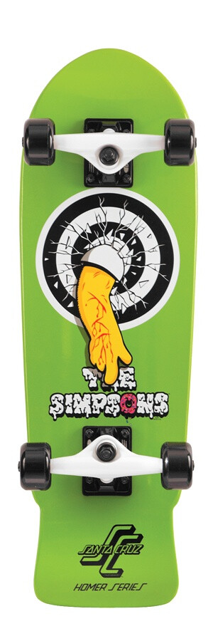 Merrick's first SC Simpsons Board. doh! santa cruz skateboards does the simpsons.