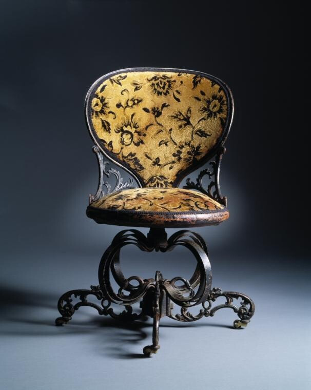 Thomas E. Warren ~ Centripetal Spring Side Chair. ca. 1849.