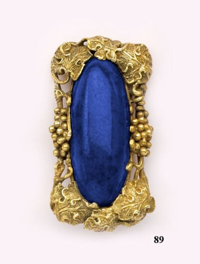 Lapis Lazuli Gold Grapevine Pendant by Walton &amp;amp; Co