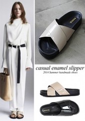 shesday女鞋 casual enamel slipper 简约平跟拖鞋 IS111260