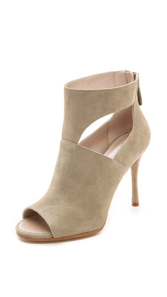 DKNY Lucia Peep Toe Ankle Booties