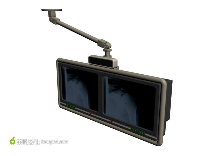 精美医用监视器3d模型