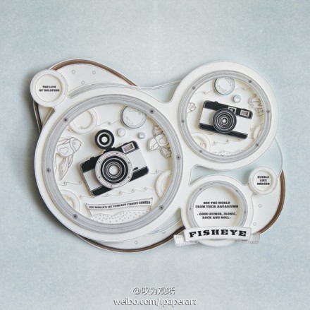 #纸艺欣赏# The story of Lomography's cameras 一本与lomo有关的纸艺书。制作者是Tawan Ithijarukul。 整本书的内容可以在ISSUU上面阅读： http://t.cn/8seY7UR