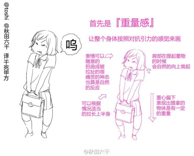 教程之如何画出有重量的感觉【作者toshi P站id=637016】2