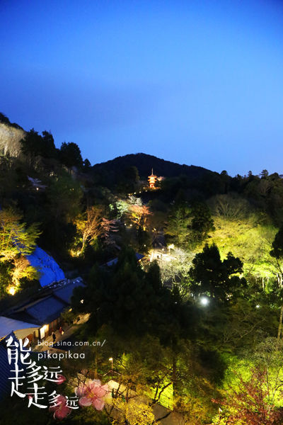 清水舞台和京都塔夜景