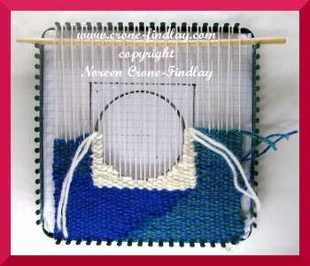 weaving tapestry designs on a &amp;quot;potholder loom&amp;quot;