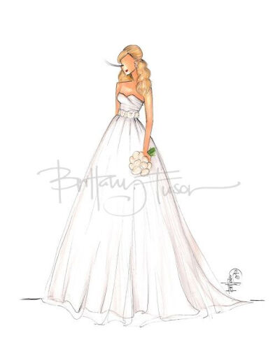 custom bridal illustration [ brittanyfuson.blogspot.com ]