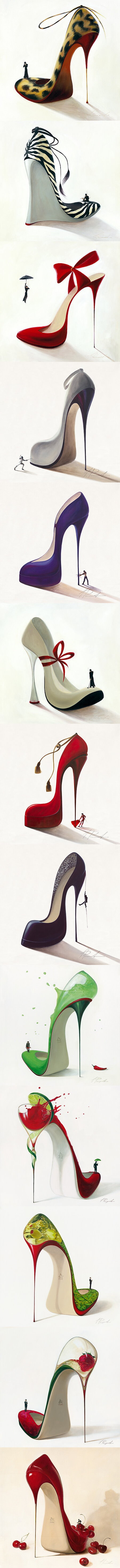 All the beautiful shoe illustrations by Inna Panasenko.