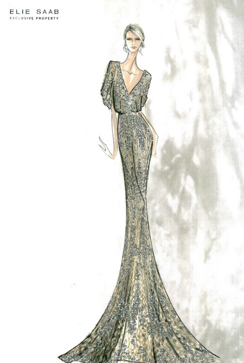 sketch Elie Saab