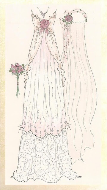 Wedding dress, embroidery