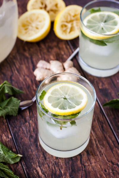 mint &amp;amp; ginger lemonade