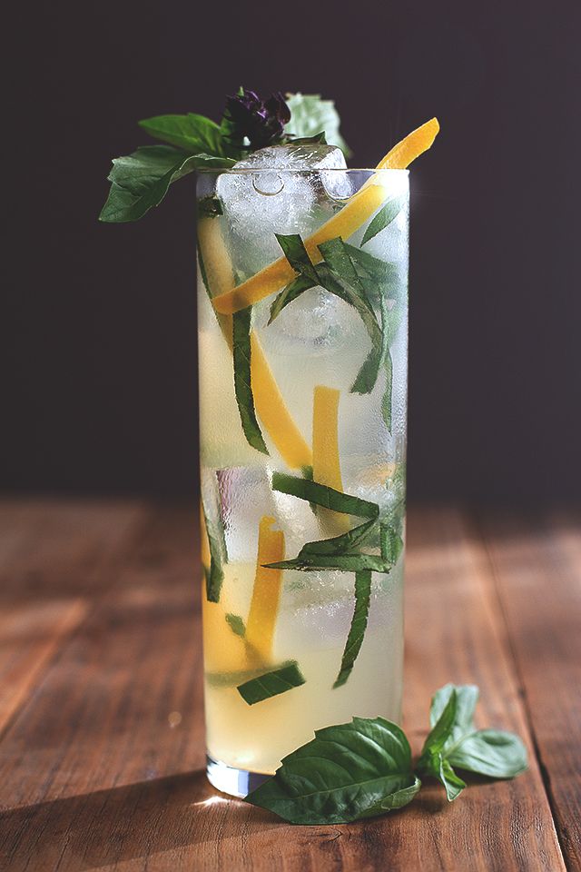 Buddha's Hand and Thai Basil Cocktail