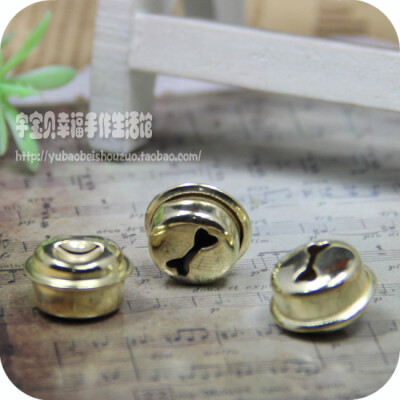 B0506 16#可爱金色叮当猫铃铛 铁质仿铜铃 15mm 钟铃