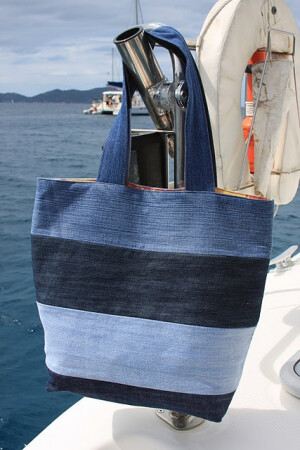 Tote from old jeans