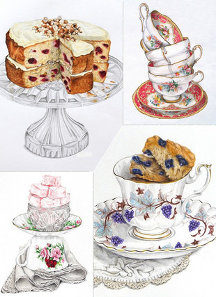 Alexandra Nea手绘食物的搜索...