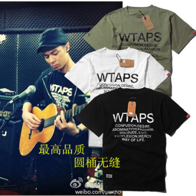 2014春夏款潮牌男周柏豪着用WTAPS香港开幕限定款潮流短袖男t恤
