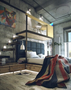 LOFT MODERN LOFT HOUSE LOFT MODERN BEDROOM。如果你不是那么的重……