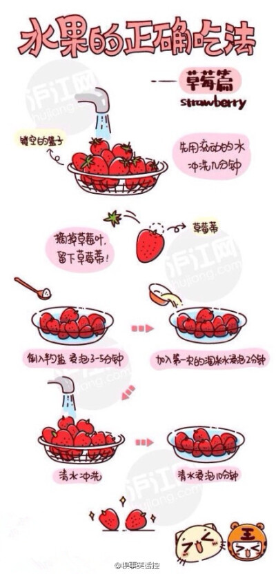【夏天来啦你未必知道的水果吃法！】草莓、芒果、猕猴桃、山竹、樱桃……你真的知道如何挑选、如何清洗、从哪下口吗？实用趣图。↓↓↓