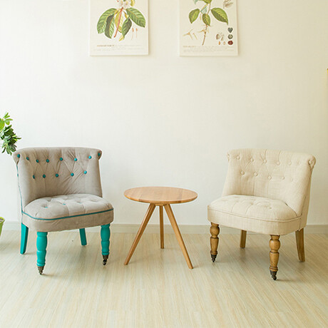 单人布艺沙发椅 时尚欧式田园拉扣沙发 现代小户型客厅休闲咖啡椅