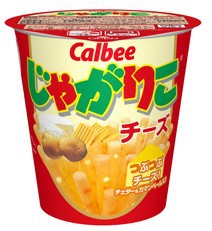 日本零食卡乐比calbee干酪味薯条土豆条卡乐比薯条红杯g