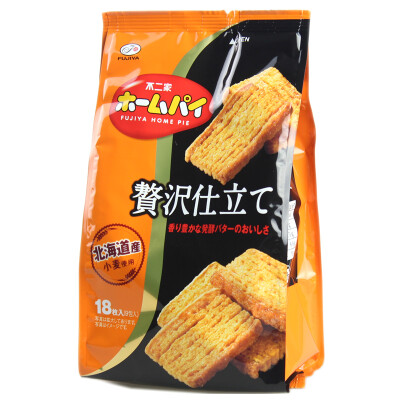 日本进口不二家小麦黄油/牛油千层酥饼干g枚入袋装