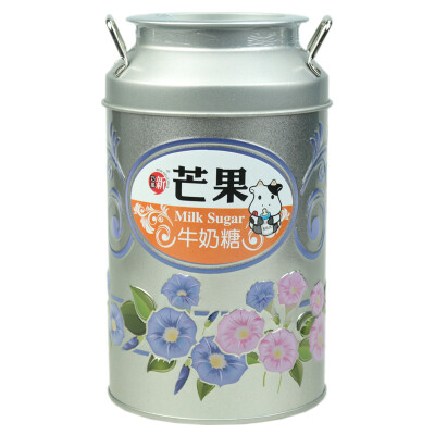 台湾特产新巧风特浓芒果牛奶糖g储钱罐零食罐