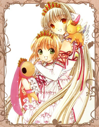 CLAMP in Wonderland - Chii (Chobits), Sakura (Cardcaptor Sakura), and Kero (Cardcaptor Sakura)