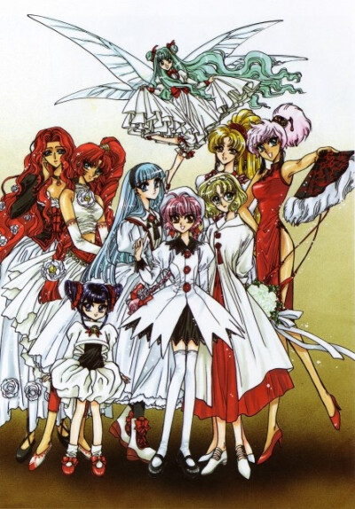 CLAMP, Magic Knight Rayearth, Magic Knight Rayearth 2 Illustrations Collection, Presea, Aska