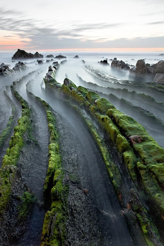 'Flysch' rock formations in Zumaia, Spain