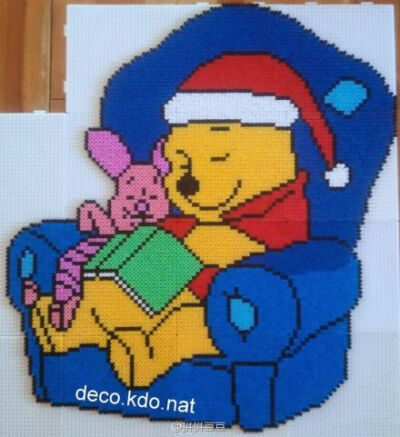 小熊维尼和他的小伙伴们 #小熊维尼# #拼拼豆豆# #拼豆#